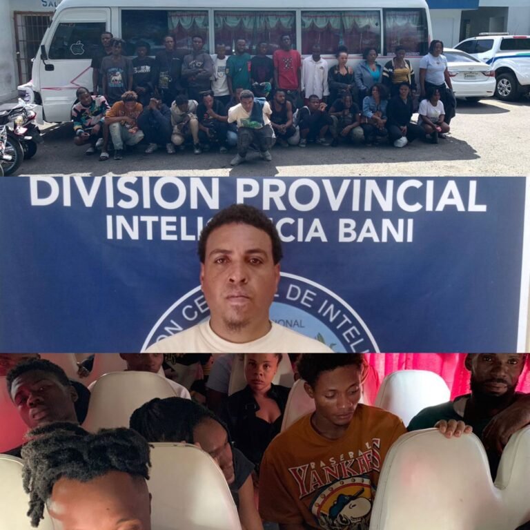 Detienen vehículo con 26 haitianos indocumentados en circunvalación Baní