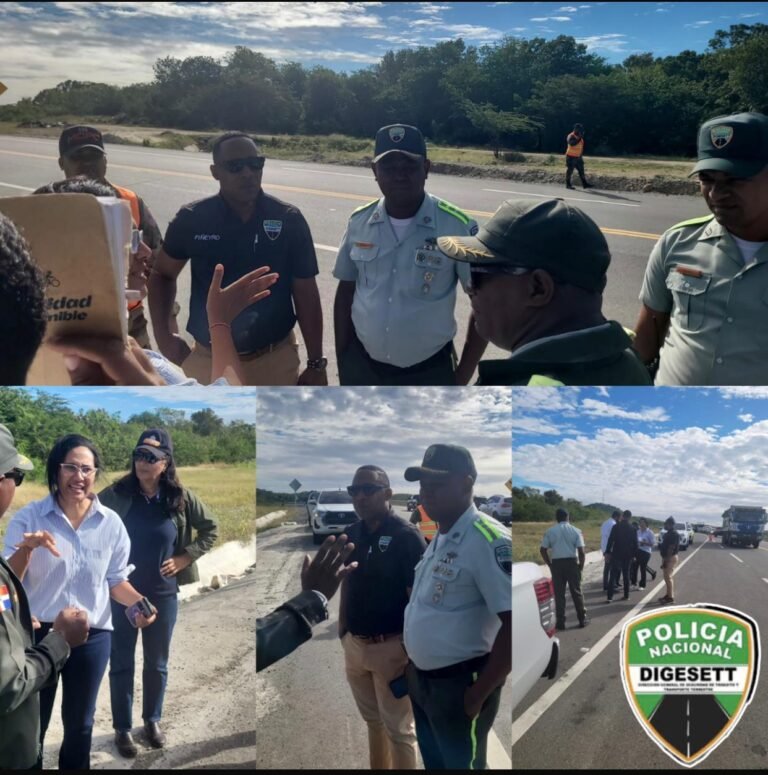 Autoridades realizan levantamiento de problemas viales en la Circunvalación de Baní