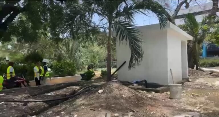 Remodelación del parque Marcos A. Cabral alcanza un 50% de avance y será entregada en octubre